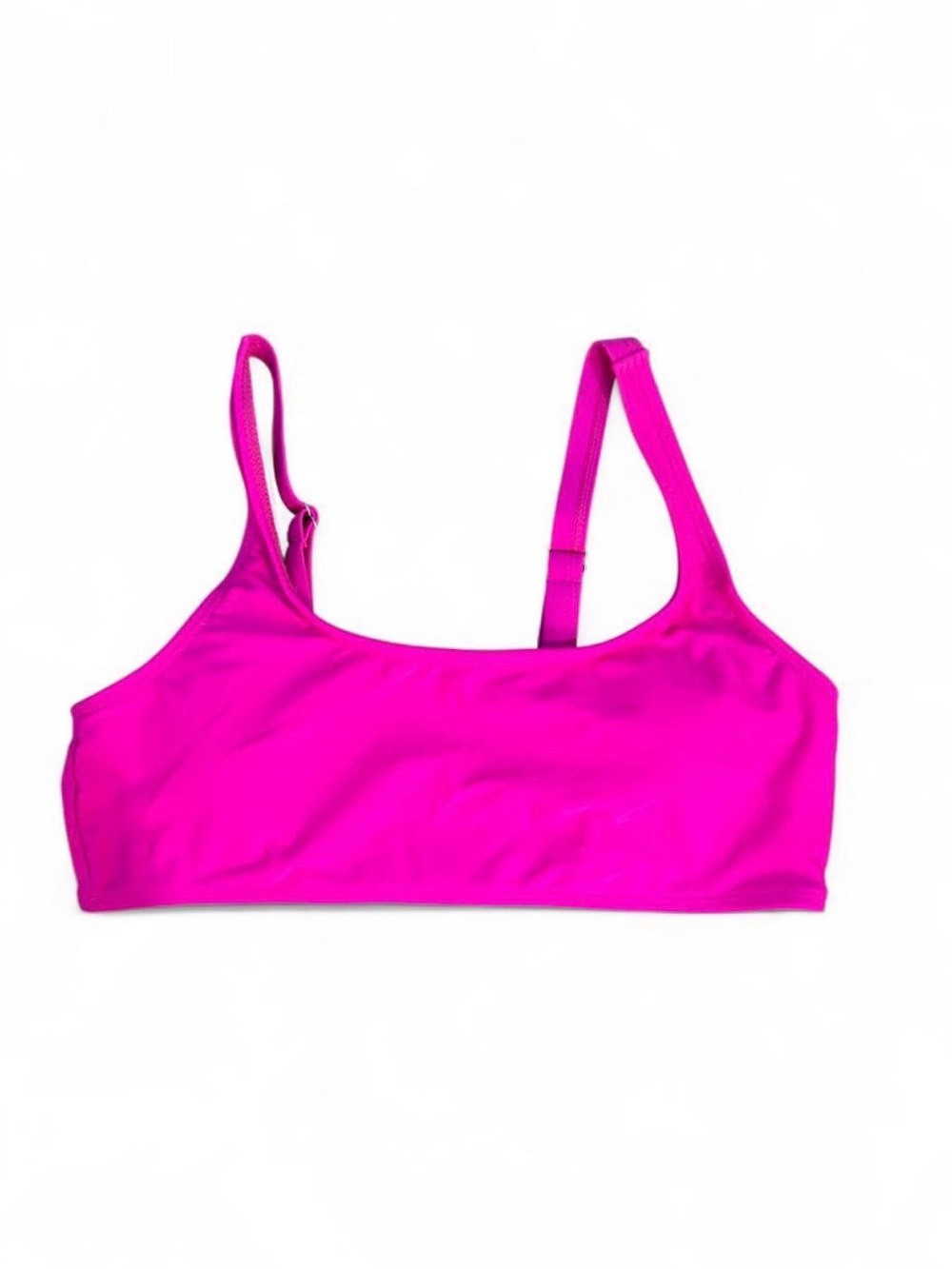 🩷$3 BUNDLED- SHEIN Neon Pink Girls Swim Bikini Top